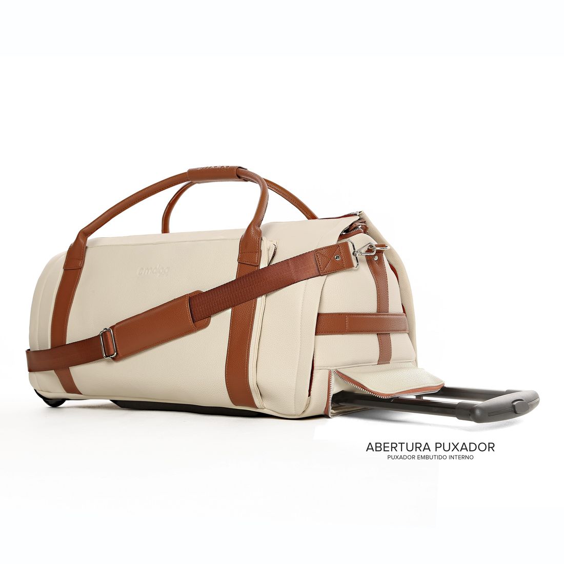 Conjunto  Bolsa de Viagem Executiva Multifuncional 9 em 1 Bege e Maletas Porta Vinho para Viagem Maloa Conjunto  Bolsa de Viagem Executiva Multifuncional 9 em 1 Bege e Maletas Porta Vinho para Viagem Maloa