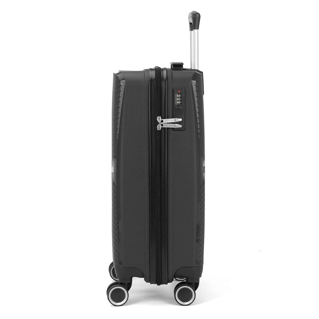 Mala de Viagem Pequena de Bordo 10kg em Polipropileno Milão Preto