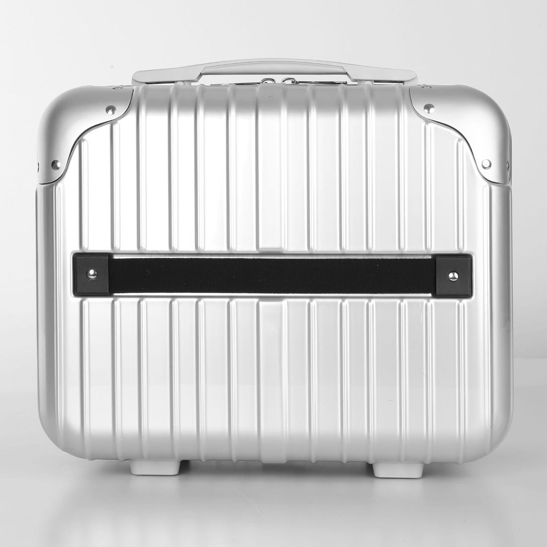 Conjunto Mala de Viagem Pequena de Bordo 10kg ABS Policarbonato com Expansor e Frasqueira Brasil Maloa Prata Conjunto Mala de Viagem Pequena de Bordo 10kg ABS Policarbonato com Expansor e Frasqueira Brasil Maloa Prata