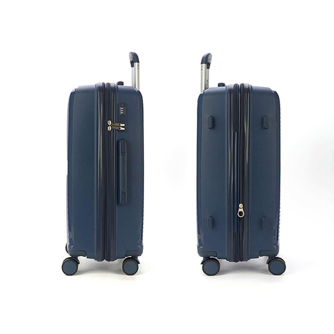 Mala De Viagem Media 23kg em Polipropeleno Granada Marinho com Expansor Mala De Viagem Media 23kg em Polipropeleno Granada Marinho com Expansor