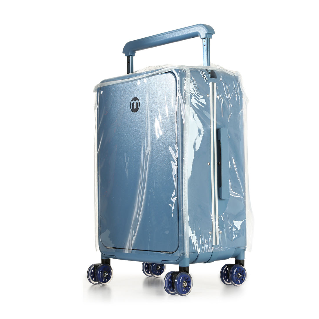 Mala de Viagem Pequena de Bordo 10 kg Policarbonato Chicago Maloa Azul