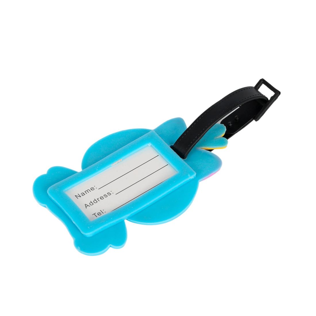 Tag Identificador de Bagagem para Malas de Viagem em PVC Xepa Azul