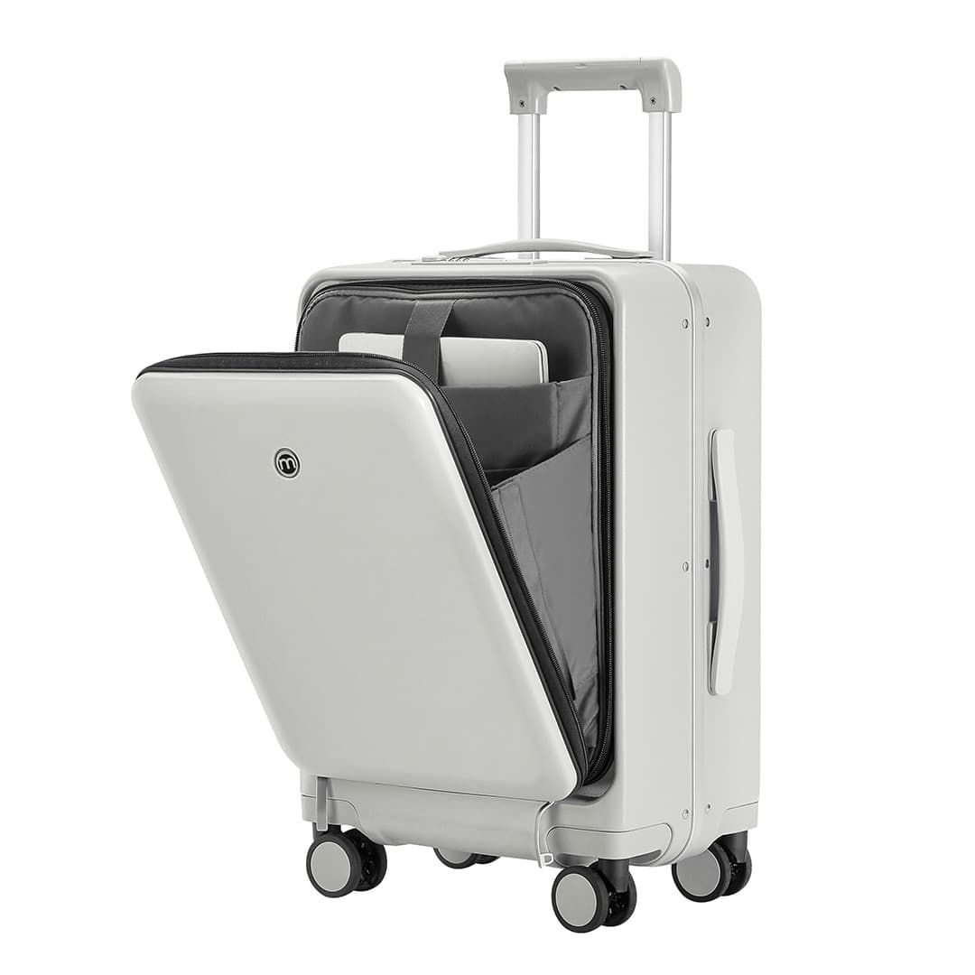 Mala de Viagem Pequena de Bordo 10 kg em Policarbonato Belgica Maloa Branco Mala de Viagem Pequena de Bordo 10 kg em Policarbonato Belgica Maloa Branco