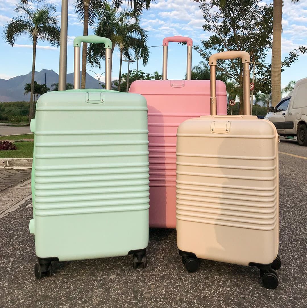 Mala de Viagem Pequena de Bordo 10kg Maldivas Creme Mala de Viagem Pequena de Bordo 10kg Maldivas Creme