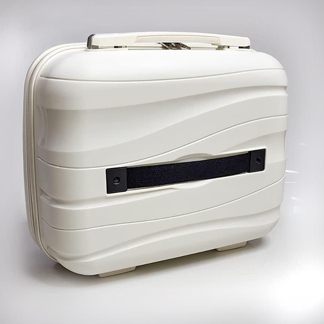 Kit Frasqueira Ibiza Branco, Kit Frasco 7 Peças e Organizador Porta Sapato Cinza