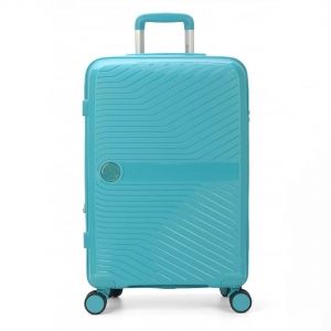 Mala de Viagem Pequena de Bordo 10kg de Bordo em Polipropileno Granada Verde Acqua com Expansor