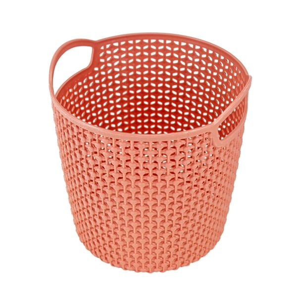 Cesto Organizador Loft Redondo Pequena Salmão Cesto Organizador Loft Redondo Pequena Salmão