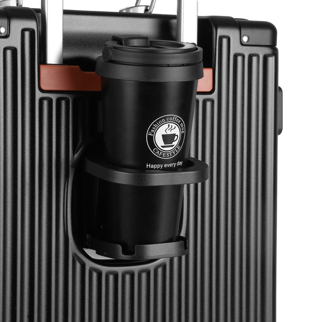 Kit de Mala Pequena de Bordo, Necessaire Confort Preta e Rosa com Mochila Confort Preta e Rosa