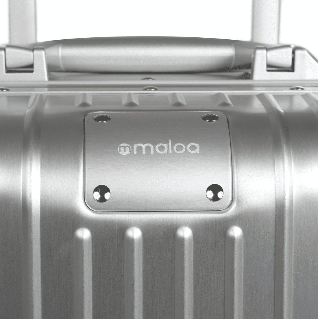 Mala de Viagem Pequena de Bordo 10 kg em Aluminio Dubai Maloa Prata