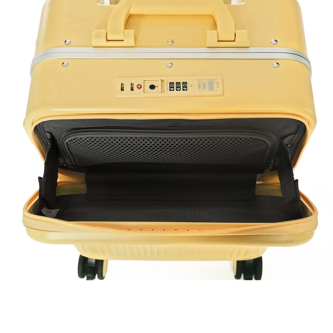 Mala de Viagem Pequena de Bordo 10 kg em Policarbonato Porto Maloa Amarelo Mala de Viagem Pequena de Bordo 10 kg em Policarbonato Porto Maloa Amarelo