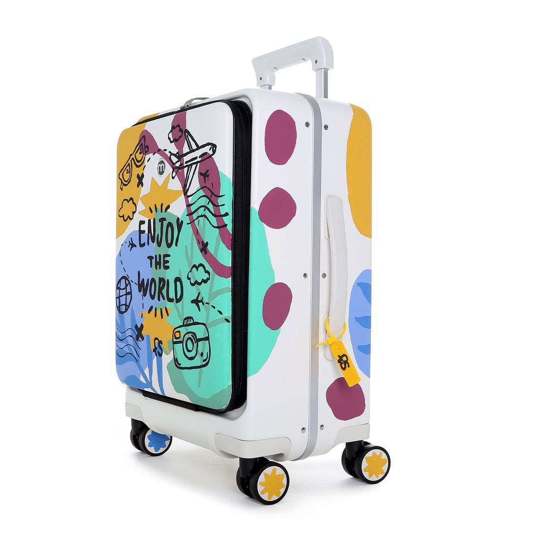 Mala de Viagem Pequena de Bordo 10 kg em Policarbonato Belgica Enjoy the World Maloa Mala de Viagem Pequena de Bordo 10 kg em Policarbonato Belgica Enjoy the World Maloa