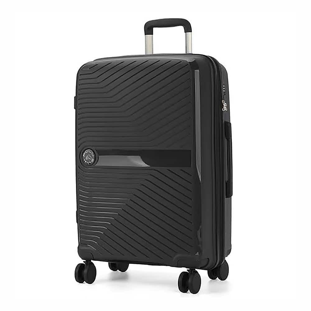 Mala De Viagem Grande 32kg em Polipropeleno Granada Preto com Expansor
