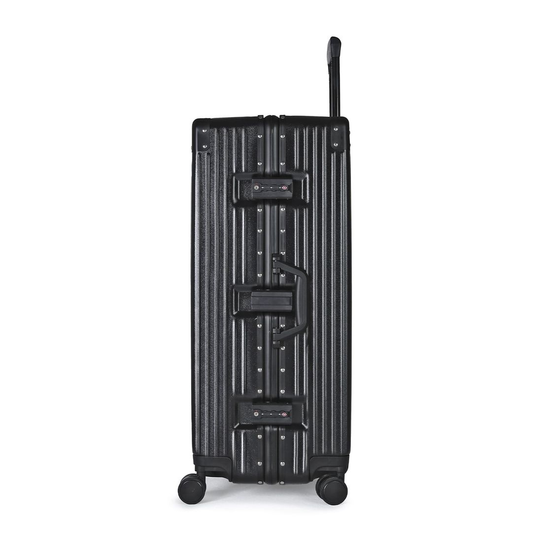 Compre Mala de Viagem Toronto Preto Grande 32kg em ABS Policarbonato e Ganhe Frasqueira