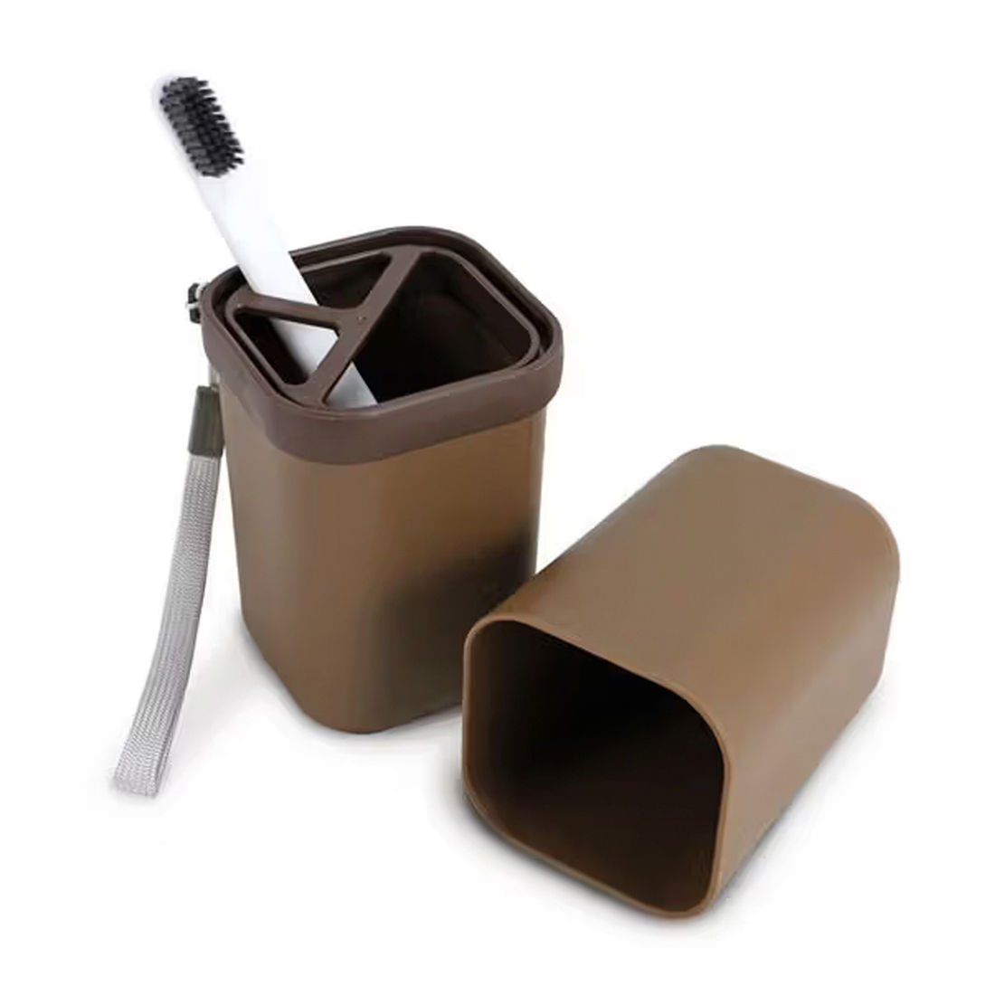 Kit Bolsa de Viagem 9 em 1 Bege, Kit Frasco 7 Pecas Bege e Porta Escova de Dente Marrom Kit Bolsa de Viagem 9 em 1 Bege, Kit Frasco 7 Pecas Bege e Porta Escova de Dente Marrom