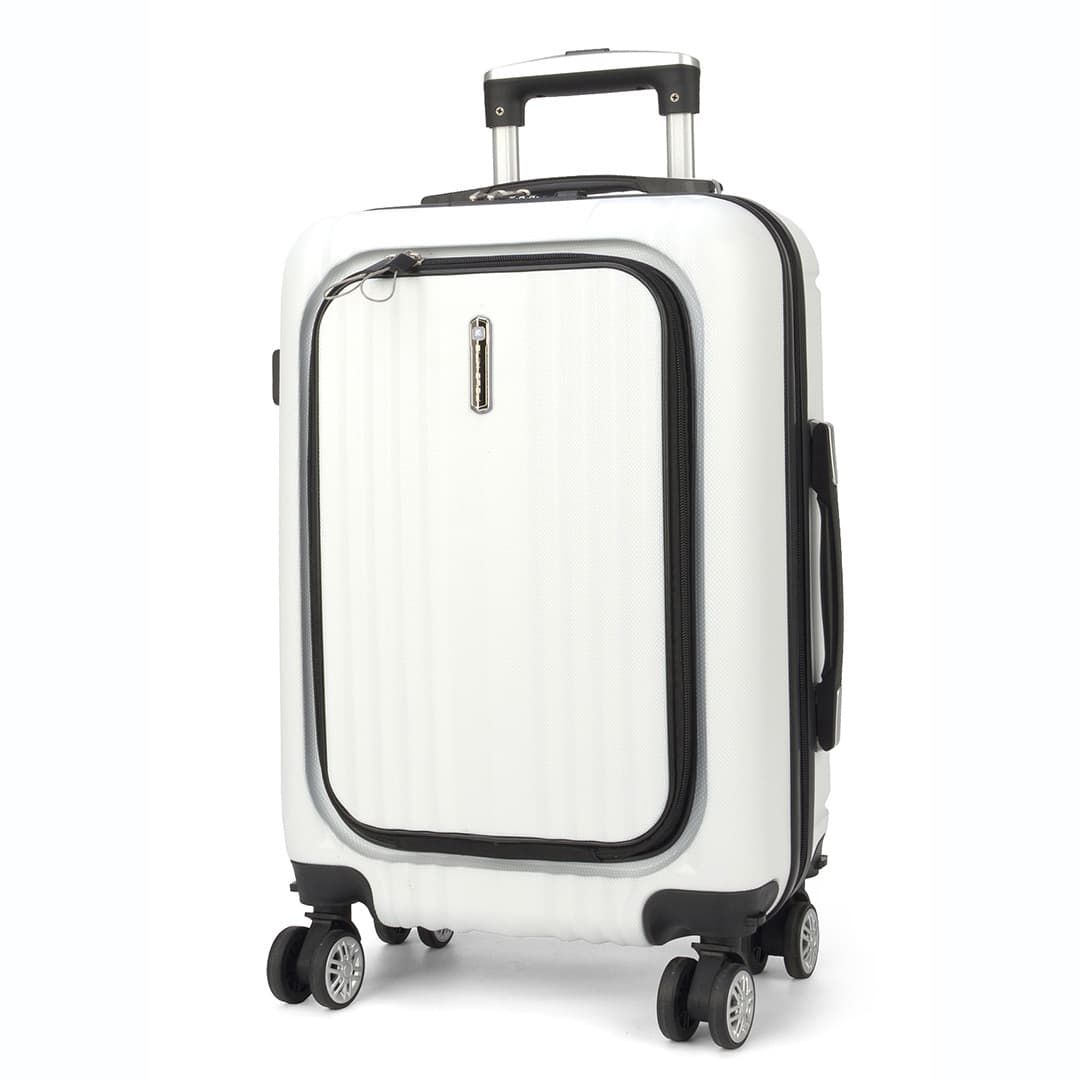 Mala de Viagem Pequena de Bordo 10kg Porta Notbook Argos Branco