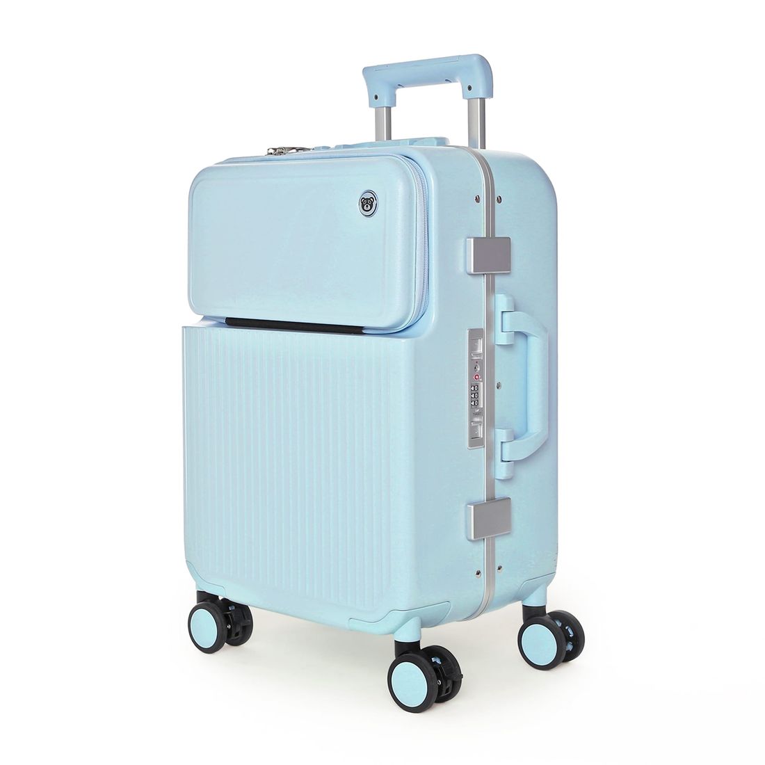 Mala de Viagem Pequena de Bordo 10 kg em Policarbonato Porto Maloa Azul