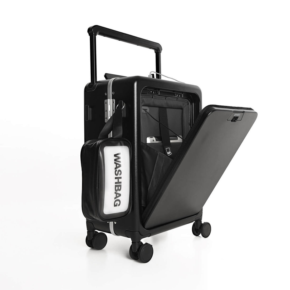 Mala de Viagem Pequena de Bordo 10 kg em Policarbonato Berlim Maloa Preto