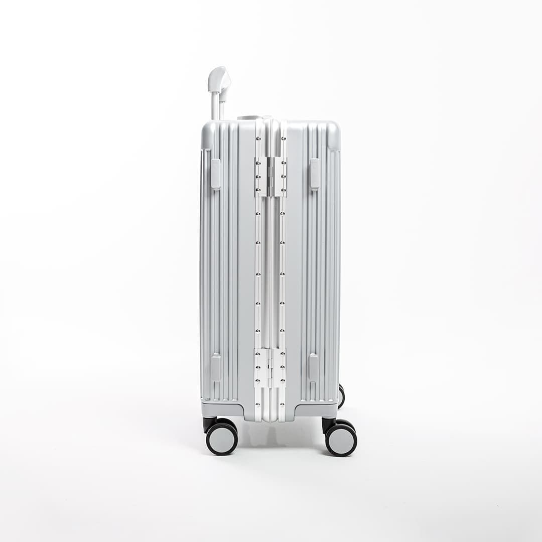 Mala de Viagem Pequena de Bordo 10 kg Policarbonato Suécia Maloa Prata