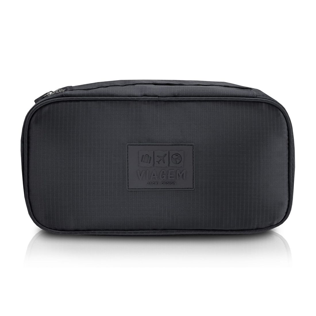 Kit de Mala Pequena de Bordo Islândia Preto e Branca, Kit Frasco 10 pcs Premium Preto e Vinho com Bolsa Porta Lingerie Preto e Vinho