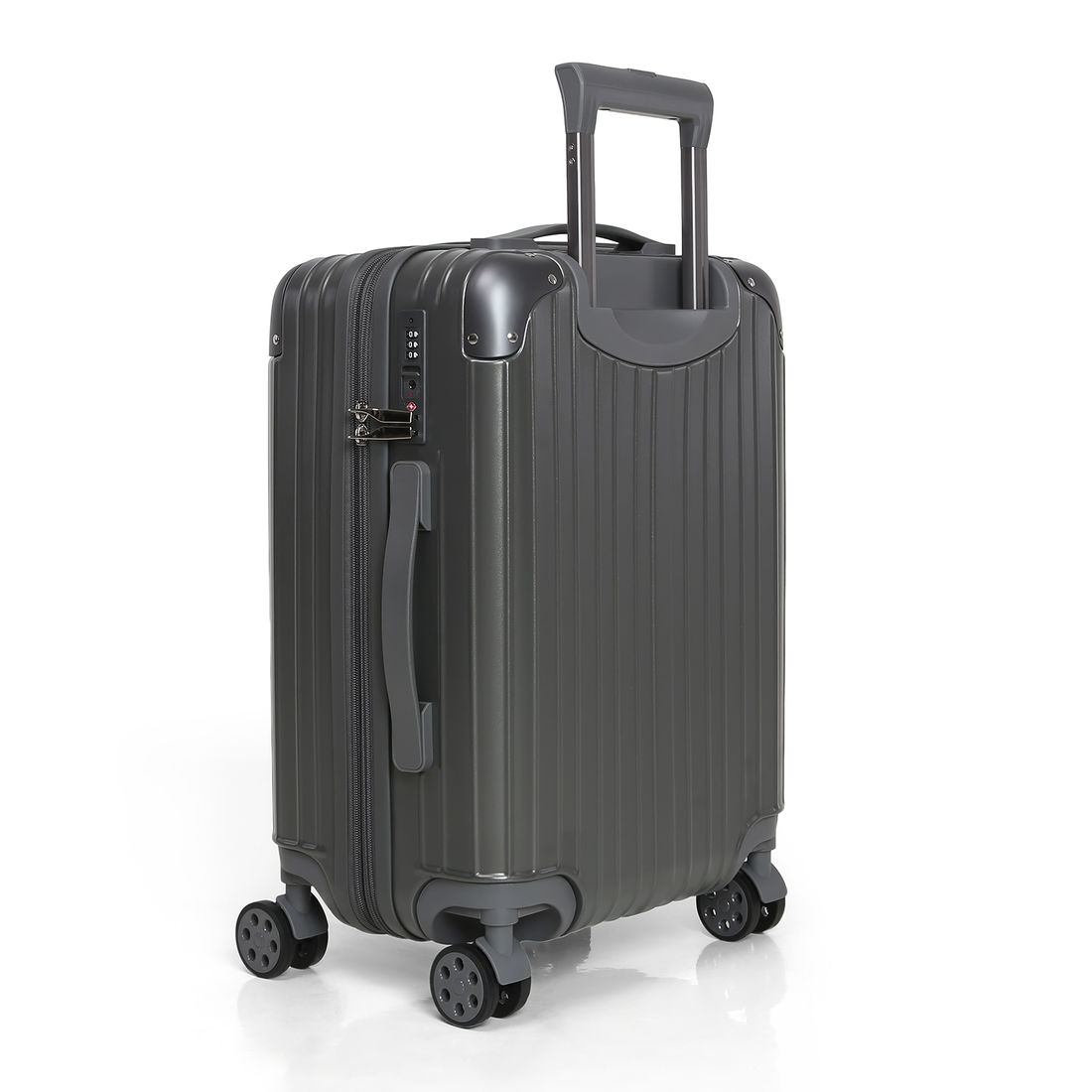 Mala de Viagem Média 23kg ABS Policarbonato com Expansor Brasil Maloa Chumbo