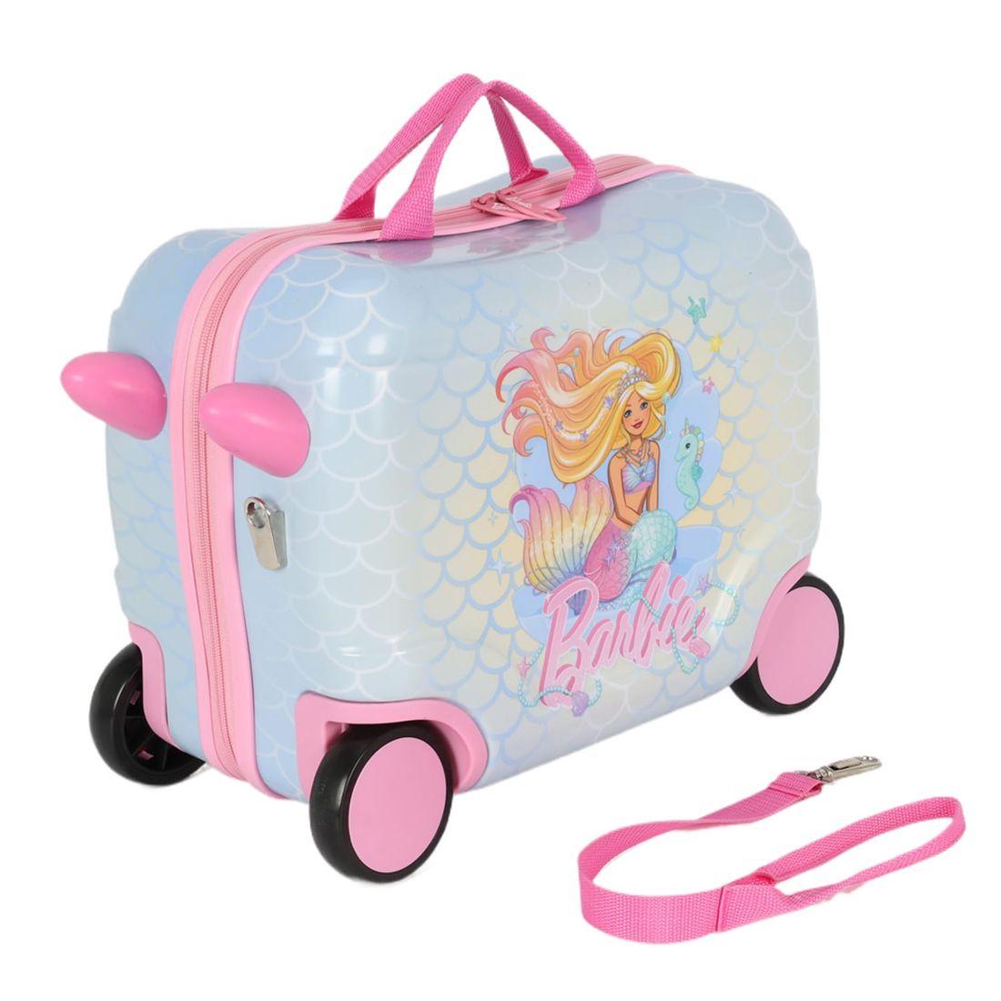 Mala de Viagem Infantil de Bordo em PC Barbie Sereia Verde Mala de Viagem Infantil de Bordo em PC Barbie Sereia Verde