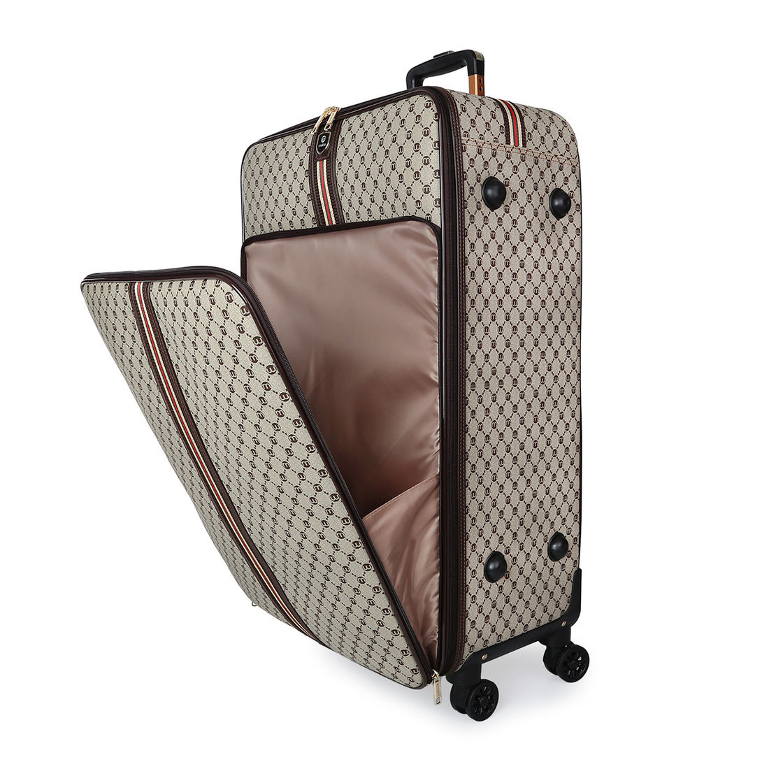 Kit de Mala Grande 32 kg Amsterdam, Bolsa de Mao, Saco Organizador Melancia, Kit Frasco 10 Peças Vinho e Nécessaire Confort Chocolate