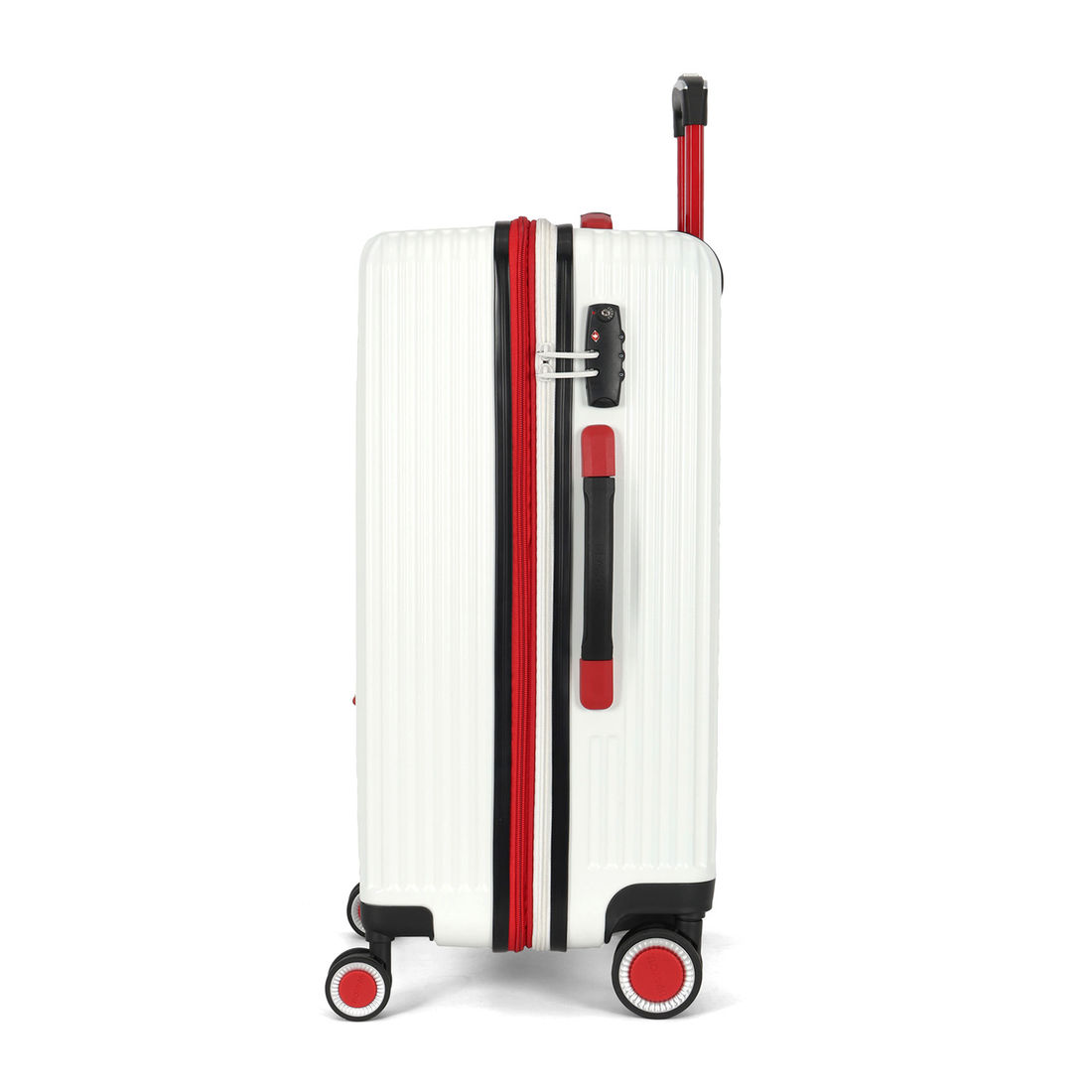 Mala de Viagem Pequena de Bordo 10 kg em ABS com Expansor Strike Branco Mala de Viagem Pequena de Bordo 10 kg em ABS com Expansor Strike Branco