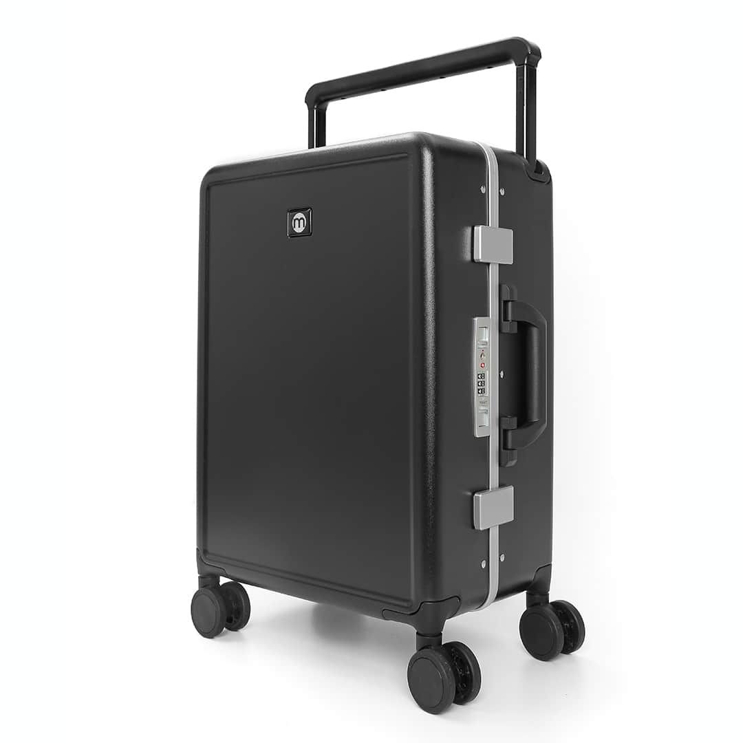 Mala de Viagem Media 23 kg em Policarbonato Dinamarca Maloa Preta