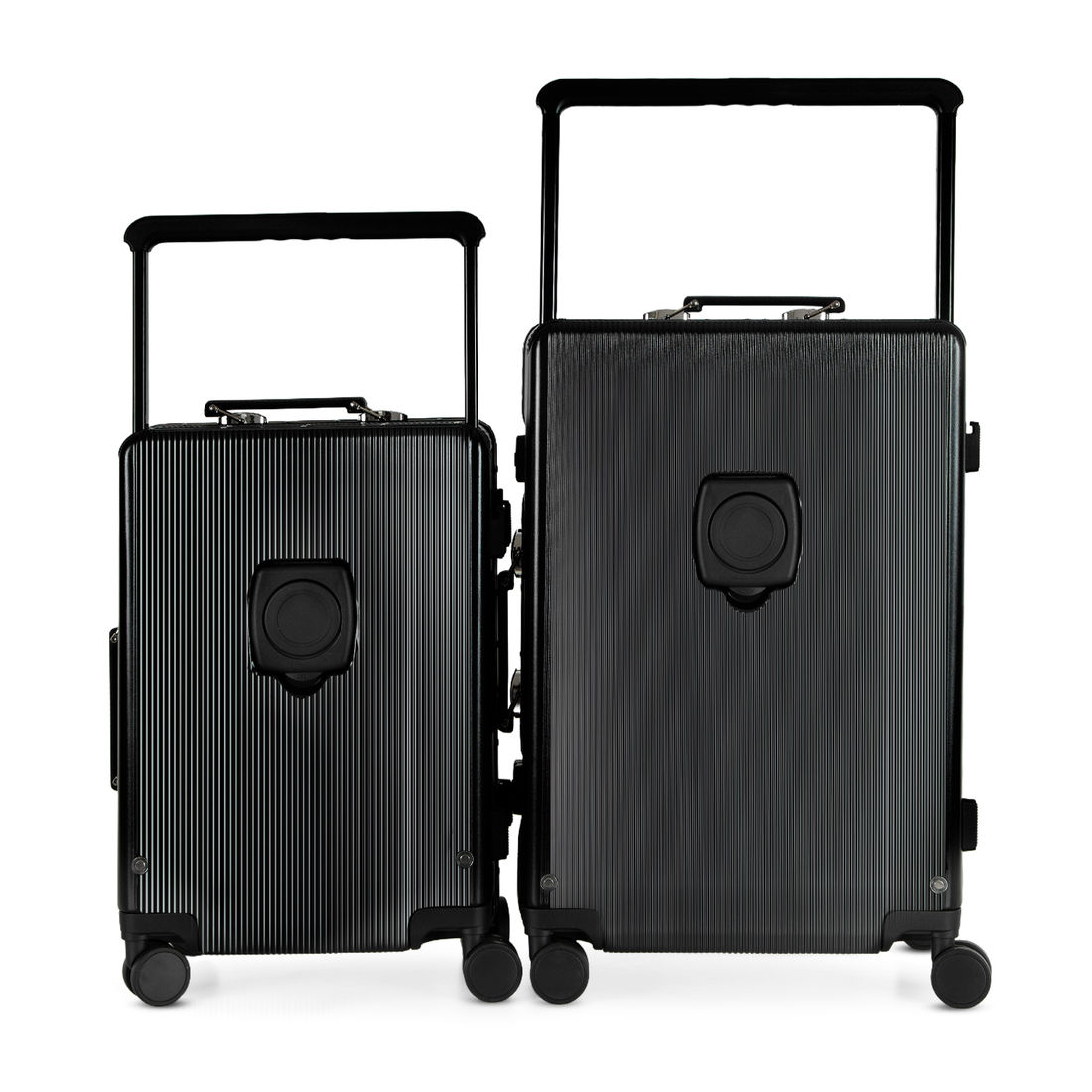Kit de Malas de Viagem 10kg e Media 23kg em Policarbonato Tóquio Maloa Preto Kit de Malas de Viagem 10kg e Media 23kg em Policarbonato Tóquio Maloa Preto