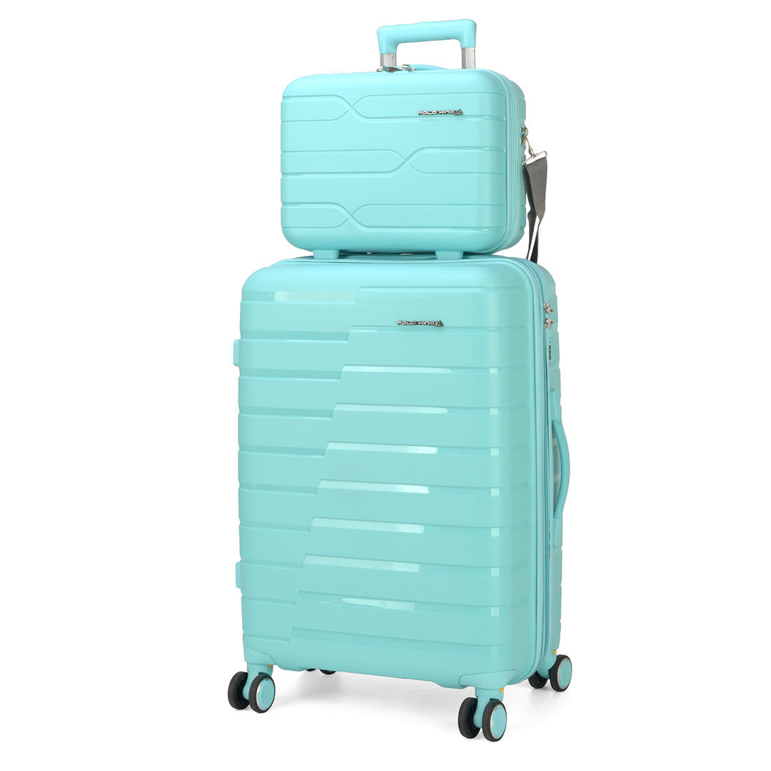 Mala de Viagem Grande 26 Chamonix Verde em polipropileno e com expansor