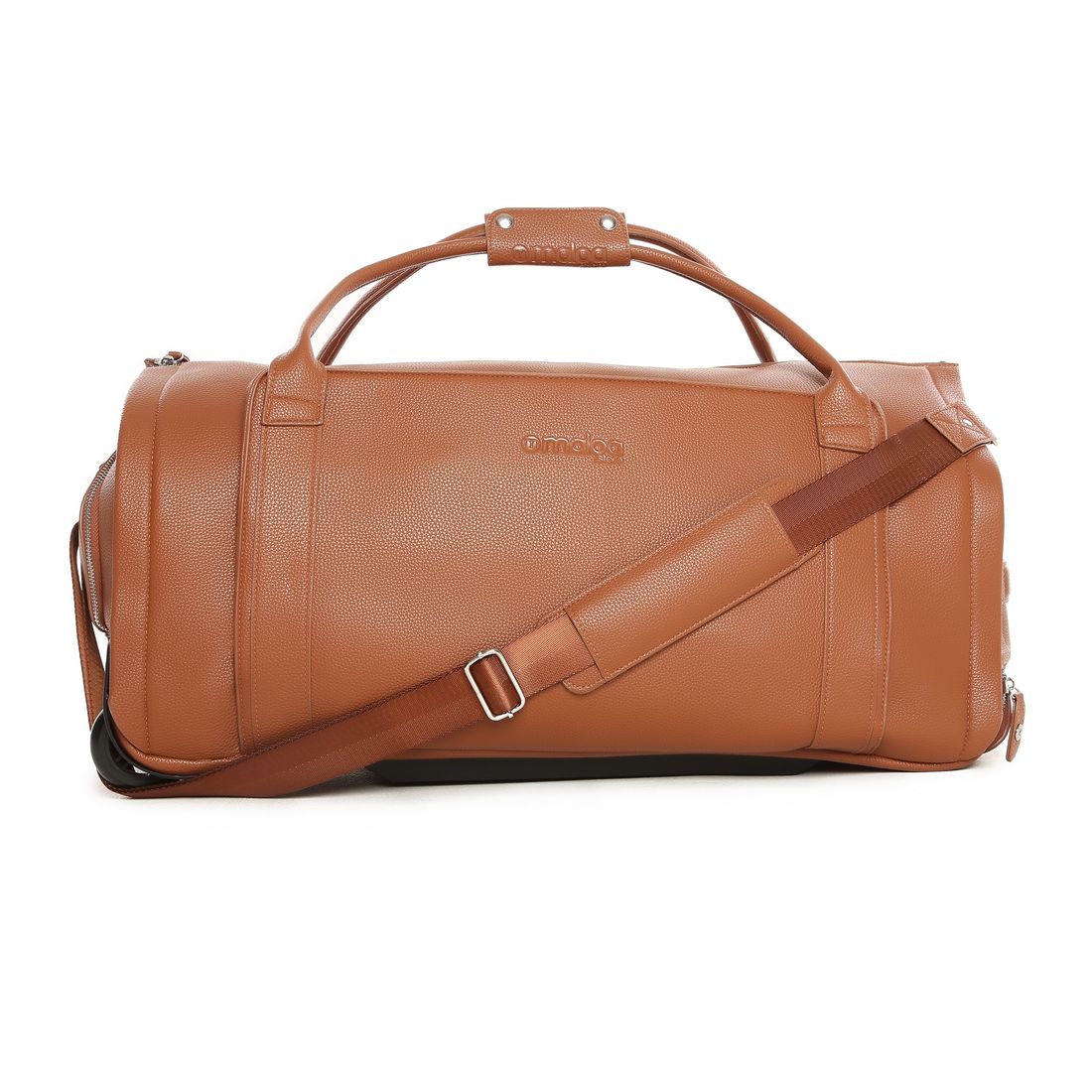 Conjunto Bolsa de Viagem Executiva Multifuncional 9 em 1 Marrom e Maletas Porta Vinho para Viagem Maloa