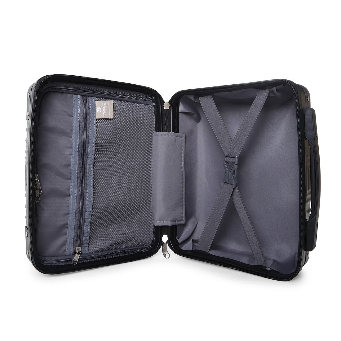 Compre Mala de Viagem Toronto Preto Grande 32kg em ABS Policarbonato e Ganhe Frasqueira e Capa Transparente