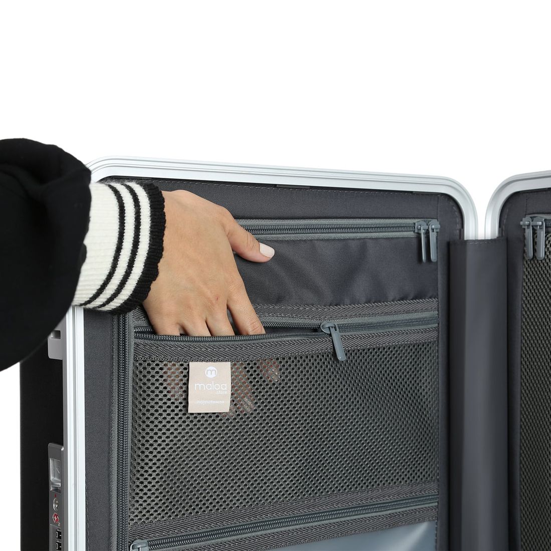 Mala de Viagem Pequena de Bordo 10 kg em Policarbonato Barcelona Maloa Preto Mala de Viagem Pequena de Bordo 10 kg em Policarbonato Barcelona Maloa Preto