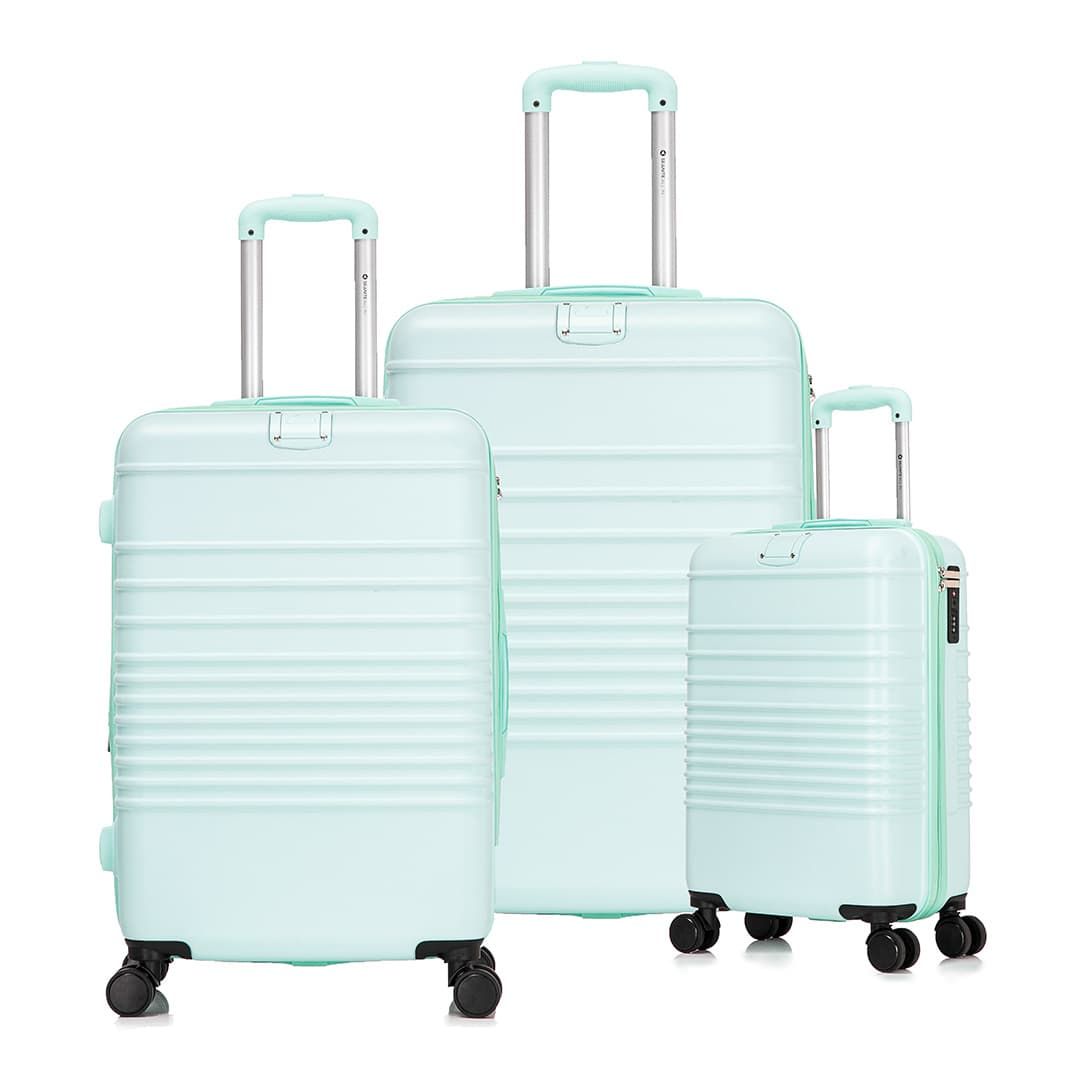 Kit de Malas de Viagem 3 Peças com Expansor M/G Maldivas Acqua Kit de Malas de Viagem 3 Peças com Expansor M/G Maldivas Acqua