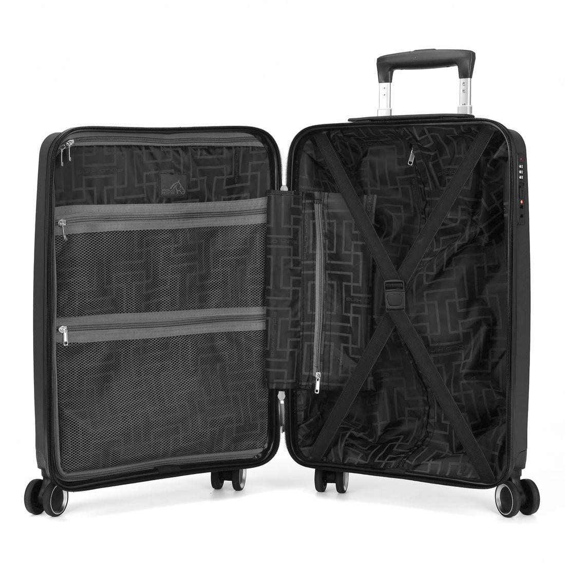 Mala de Viagem Pequena de Bordo 10kg em Polipropileno Milão Preto