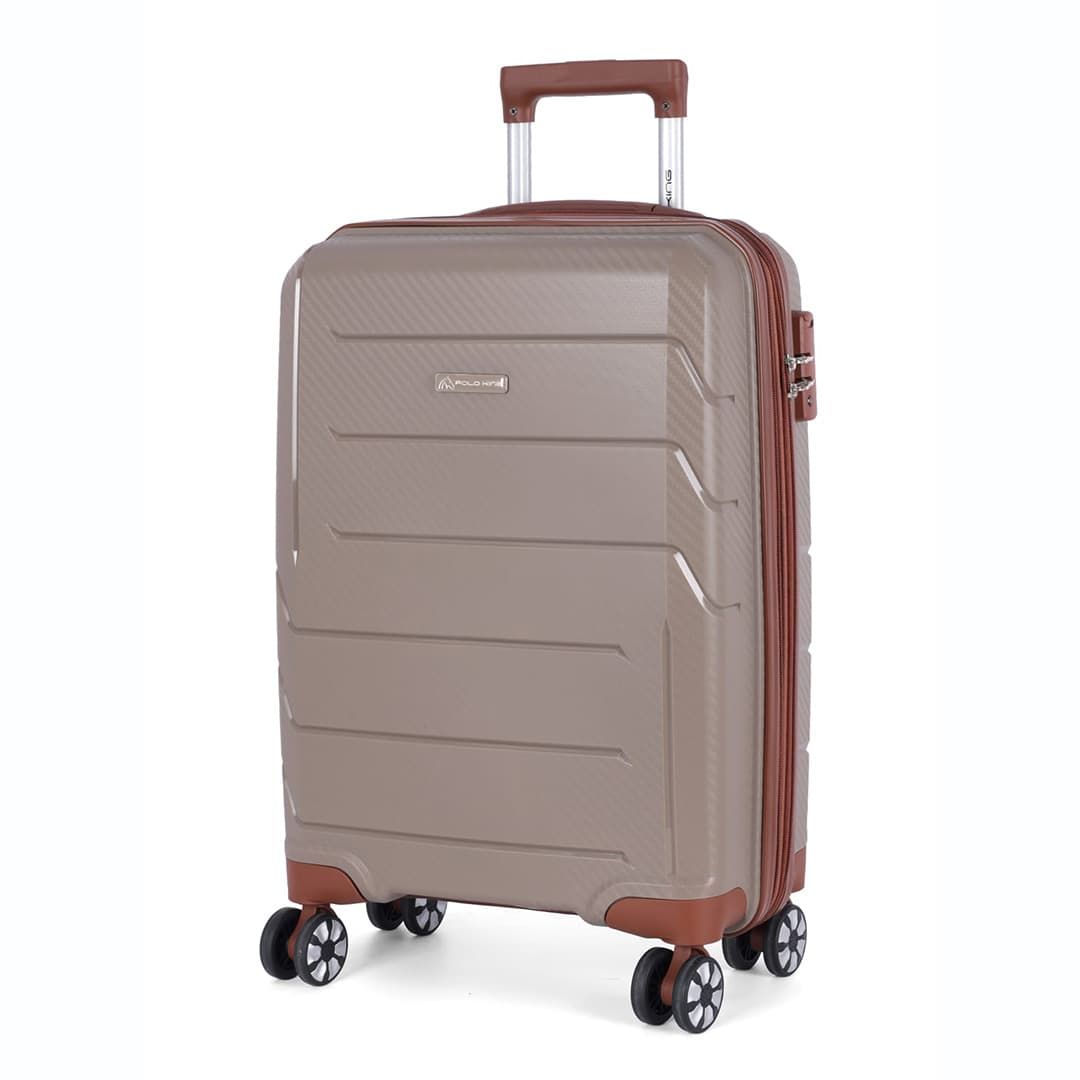 Mala de Viagem Pequena de Bordo Polipropileno Provença Champanhe Mala de Viagem Pequena de Bordo Polipropileno Provença Champanhe