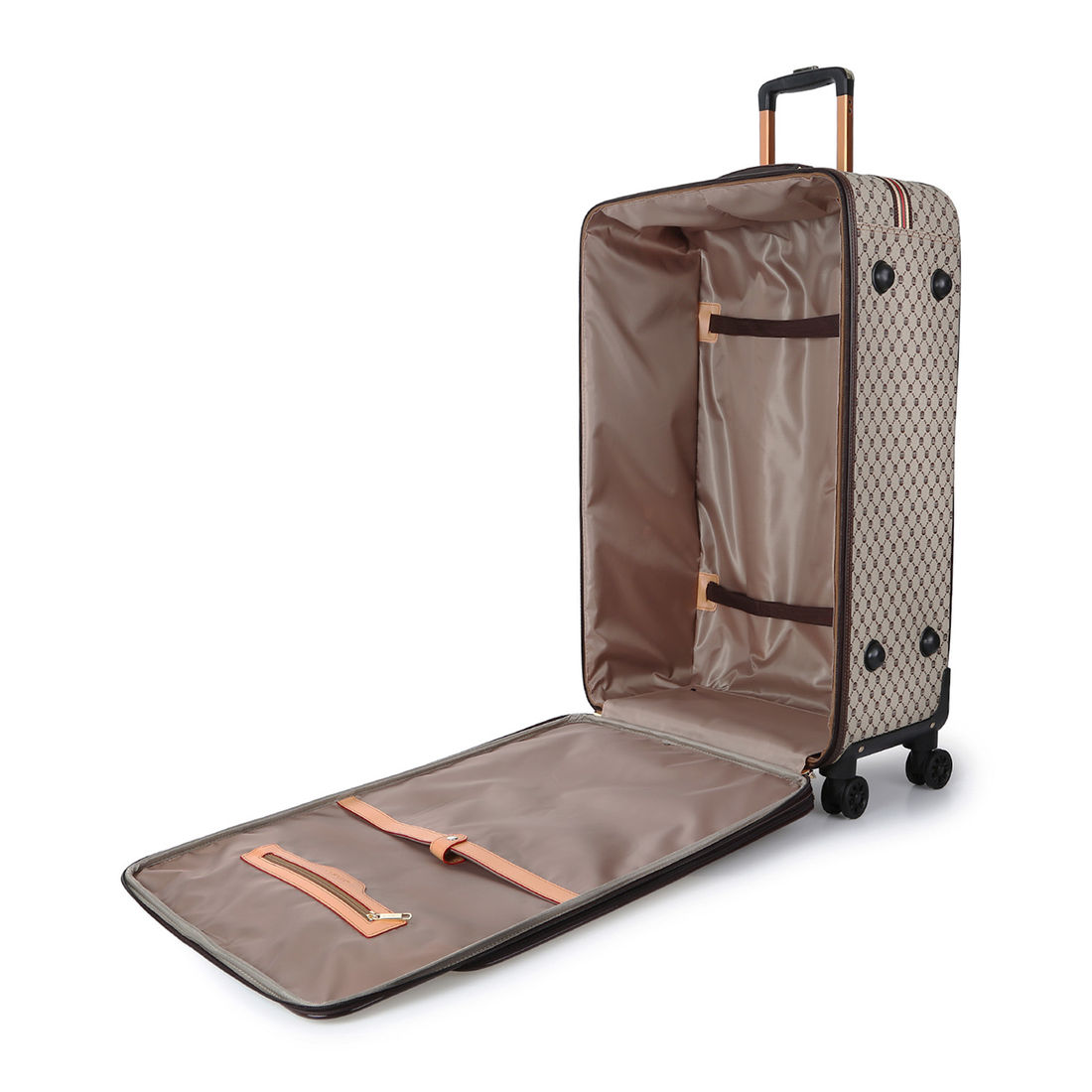 Kit de Mala Grande 32 kg Amsterdam, Bolsa de Mao, Saco Organizador Melancia, Kit Frasco 10 Peças Vinho e Nécessaire Confort Chocolate