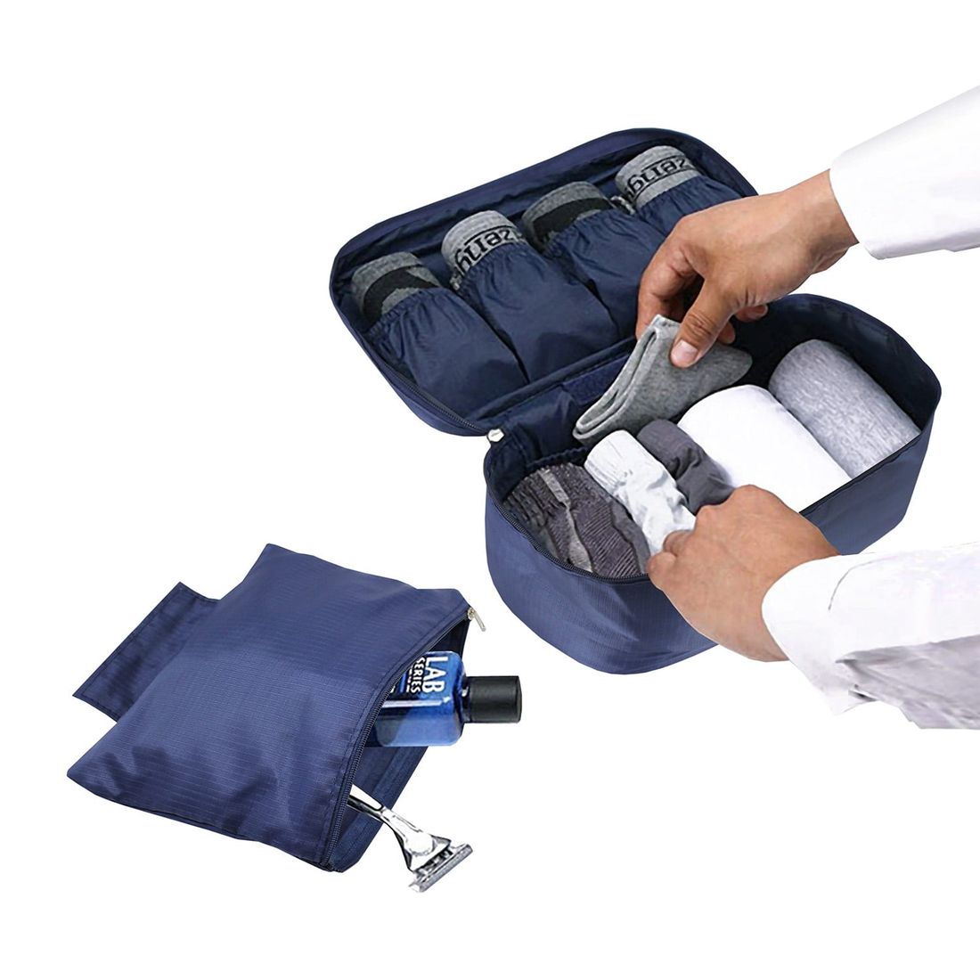 Bolsa Porta Lingerie Azul Bolsa Porta Lingerie Azul