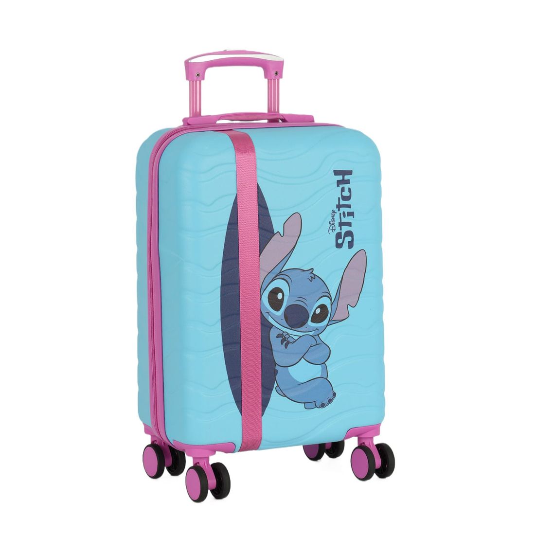 Mala de Viagem Pequena de Bordo em ABS Stitch Cinta Mala de Viagem Pequena de Bordo em ABS Stitch Cinta