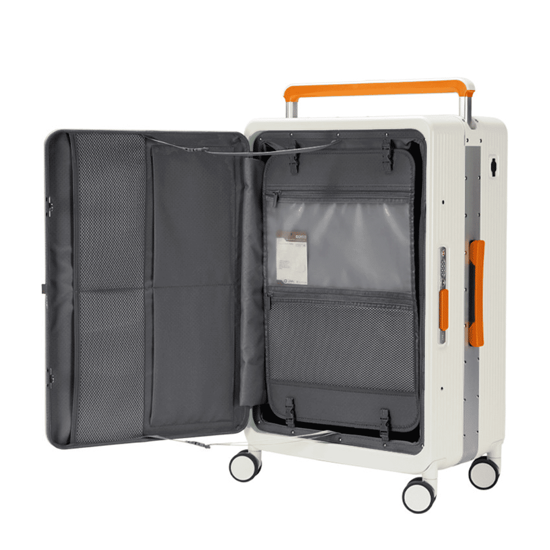 Mala de Viagem Pequena de Bordo 10 kg Policarbonato Mônaco Maloa Branco Mala de Viagem Pequena de Bordo 10 kg Policarbonato Mônaco Maloa Branco