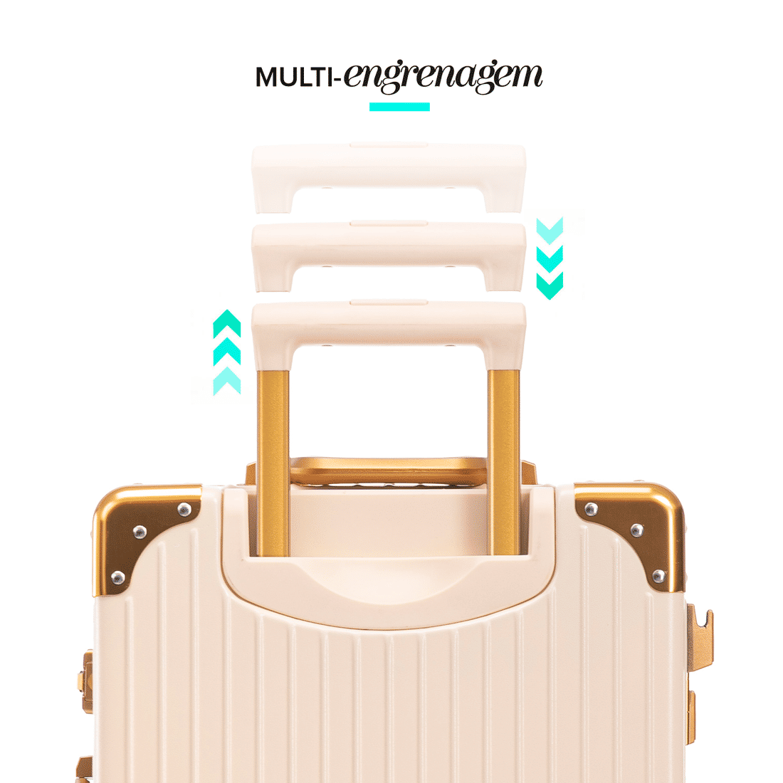 Kit de Malas de Viagem Media 23kg e Grande 32kg e Ganhe Frasqueira Toronto Bege Kit de Malas de Viagem Media 23kg e Grande 32kg e Ganhe Frasqueira Toronto Bege