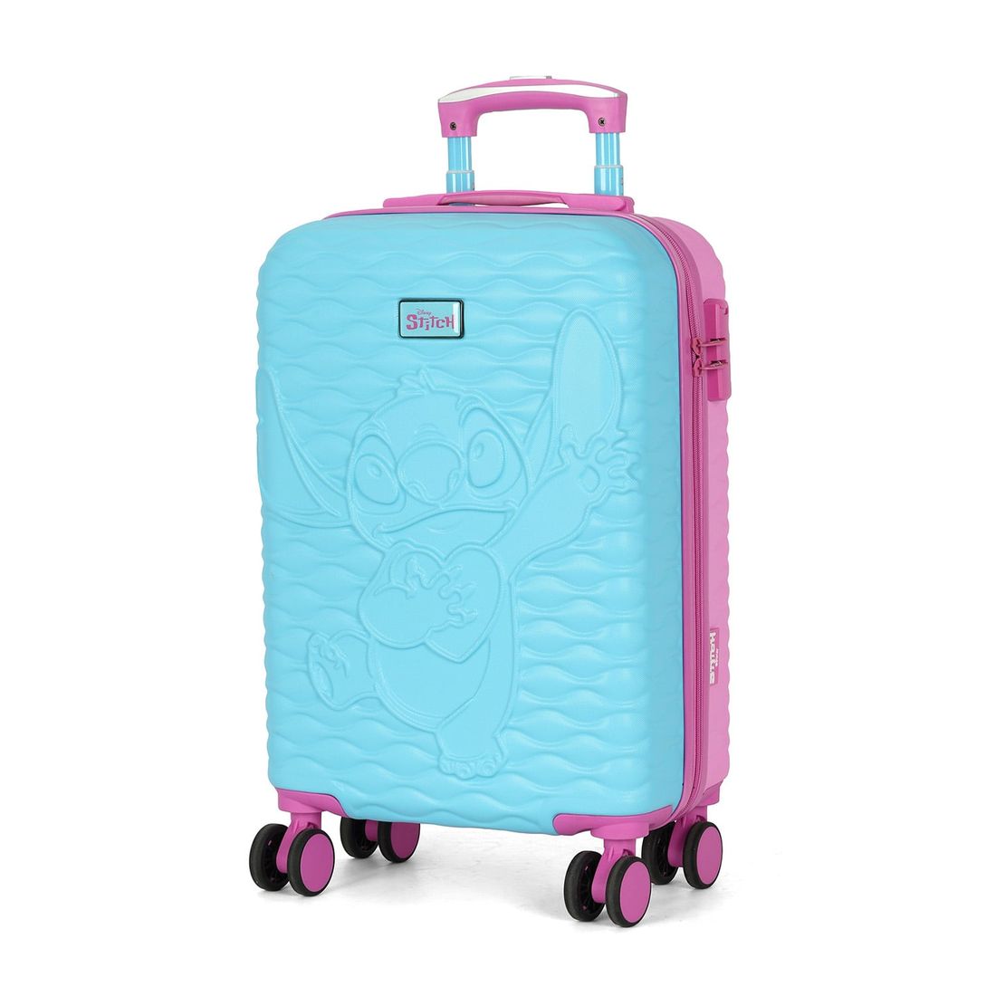 Mala de Viagem Pequena de Bordo 10 kg em ABS Stitch & Angel Love Mala de Viagem Pequena de Bordo 10 kg em ABS Stitch & Angel Love