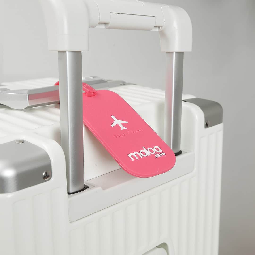 Kit de Mala Pequena de Bordo 10 kg Croácia  Bege, Porta Sapato Rosa, Kit Frasco 7 Peças Rosa e Tag Good Travel Rosa