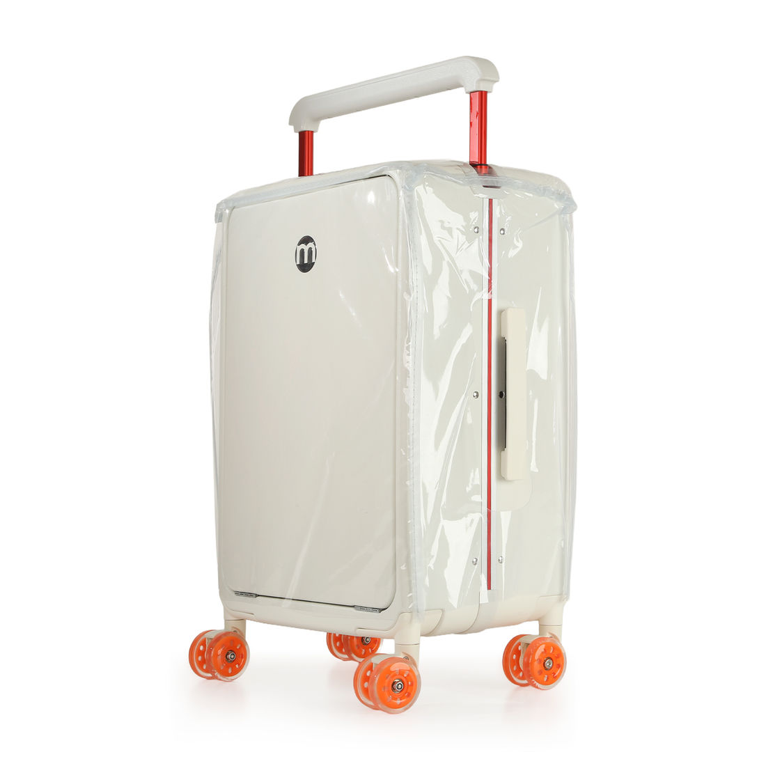 Mala de Viagem Pequena de Bordo 10 kg Policarbonato Chicago Maloa Branco