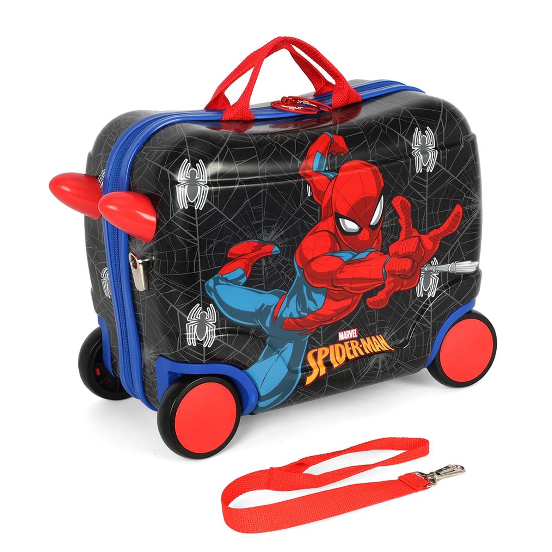 Mala de Viagem Infantil de Bordo em PC Homem-Aranha Preto