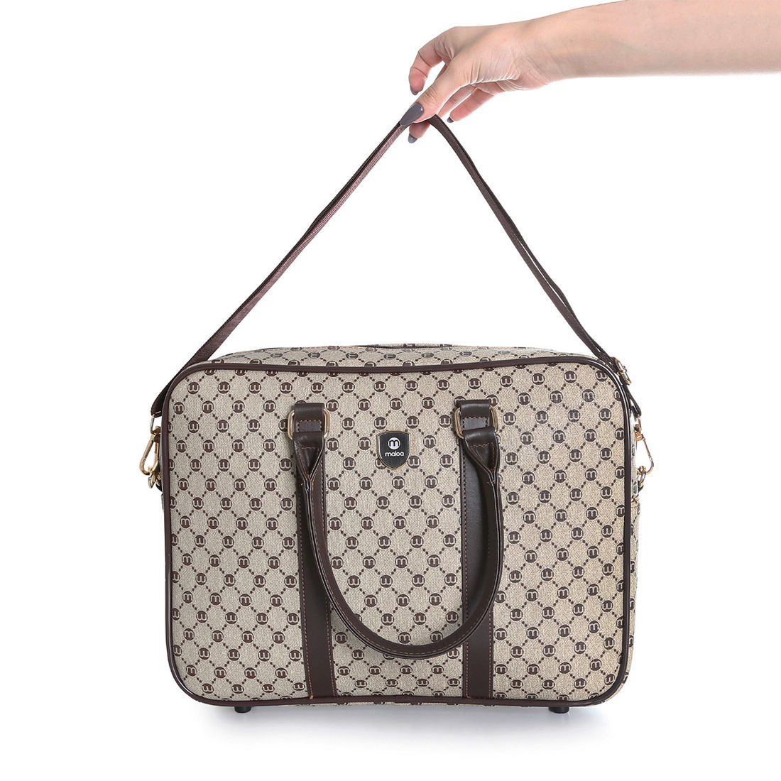 Kit de Mala Grande 32 kg Amsterdam, Bolsa de Mao, Saco Organizador Melancia, Kit Frasco 10 Peças Vinho e Nécessaire Confort Chocolate