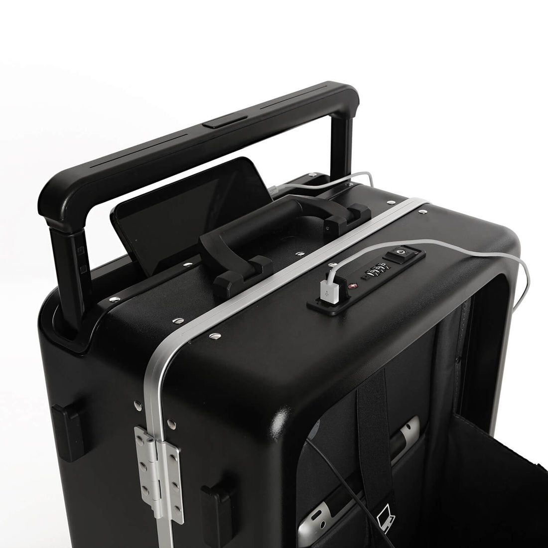 Mala de Viagem Pequena de Bordo 10 kg em Policarbonato Berlim Maloa Preto