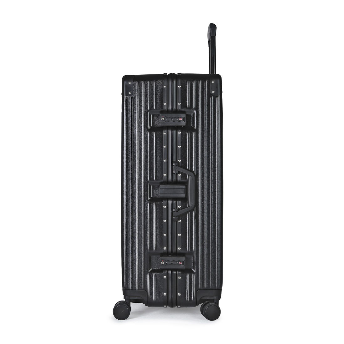 Compre Kit de Malas de Viagem Toronto Preto Media 23kg, Grande 32kg e Frasqueira e Leve 2 Capas Transparentes Preto