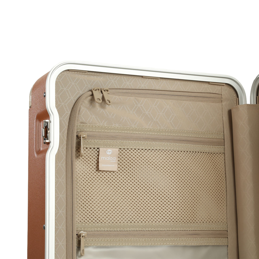 Mala de Viagem Pequena de Bordo 10kg em Policarbonato Vienna Maloa Marrom Mala de Viagem Pequena de Bordo 10kg em Policarbonato Vienna Maloa Marrom