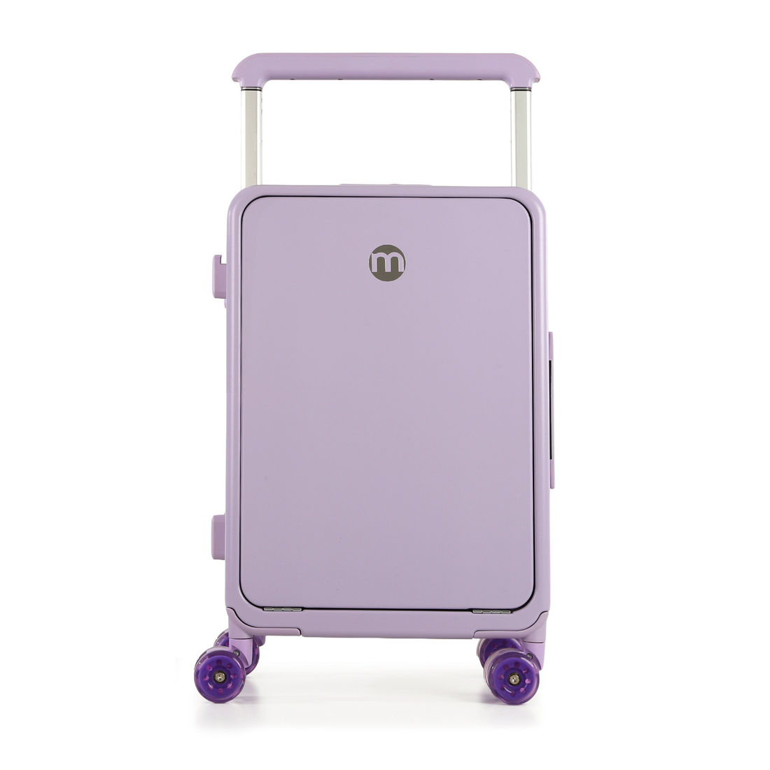 Kit Mala de Viagem Pequena 10kg Chicago Lilás e Kit Multifuncional Puffer com Porta Notebook, Porta Passaporte e Necessaire